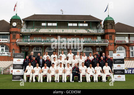 Cricket - Lancashire County Cricket Club Press Day - Old Trafford. Lancashire-Teamgruppe Stockfoto