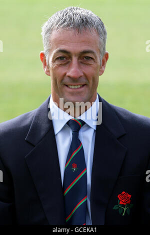 Old Trafford Cricket - Lancashire County Cricket Club Pressetag- Stockfoto