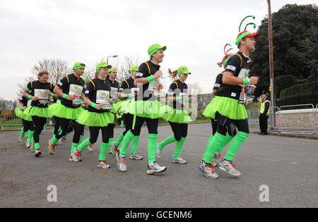 Promis bei Virgin London Marathon Stockfoto