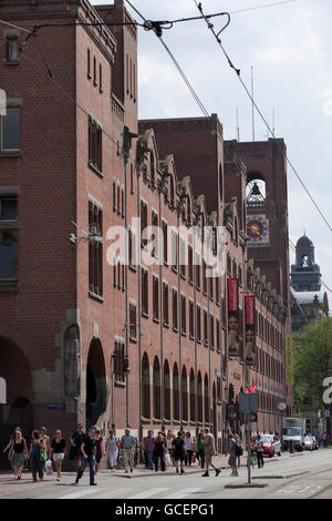 Beurs van Berlage ehemalige Börse, Damrak, Amsterdam, Holland, Niederlande, Europa Stockfoto