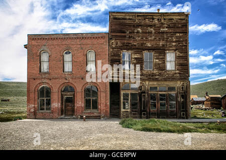 Verlassene Gebäude an den Bergbau Geist zwei Bodie, Kalifornien. Stockfoto