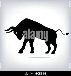 Vektor-Bild eines Bullen Stock Vektor