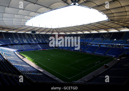 Fußball - Stadion Stock - HSH Nordbank Arena Stockfoto