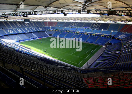 Fußball - Stadion Stock - HSH Nordbank Arena Stockfoto