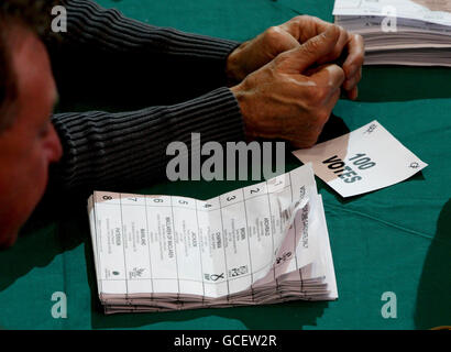 2010 allgemeine Wahlen Erklärungen Stockfoto