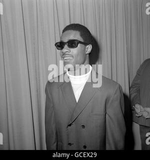 Musik - Stevie Wonder - London. Die blinde amerikanische Soulsängerin Stevie Wonder in London. Stockfoto