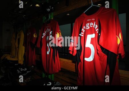 Fußball - UEFA Europa League - Viertel-Final - Rückspiel - Wolfsburg gegen Fulham - Volkswagen Arena Stockfoto