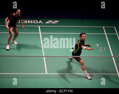 Badminton - Yonex europäischen Badminton Championships - Tag zwei - MEN Arena Stockfoto