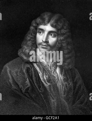 MOLIERE (1622-1673), französischer Dramatiker und Schauspieler, die basierend auf einem 1656-Gemälde von Nicolas Mignard Stockfoto