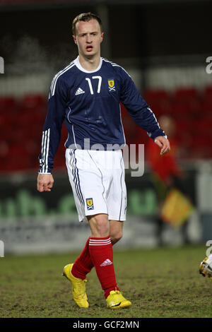 Fußball - UEFA U-21 Championship Qualifying - Schottland U21 gegen Aserbaidschan U21 - The Falkirk Stadium. Leigh Griffiths, Schottland Stockfoto