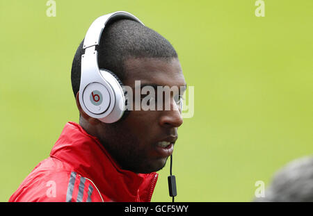 Fußball - Champions-League - Halbfinale-Finale - Hinspiel - Atletico Madrid V Liverpool - Liverpool-Pressekonferenz und Training - Vic... Stockfoto