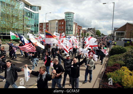 English Defence League Protest Stockfoto