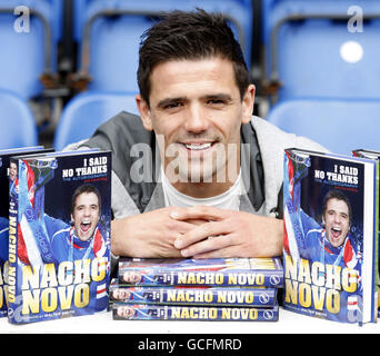 Fußball - Nacho Novo Photocall - Ibrox Stadium. Nacho Novo von den Rangers veröffentlicht sein Buch „I Said No Thanks“ im Ibrox Stadium, Glasgow. Stockfoto