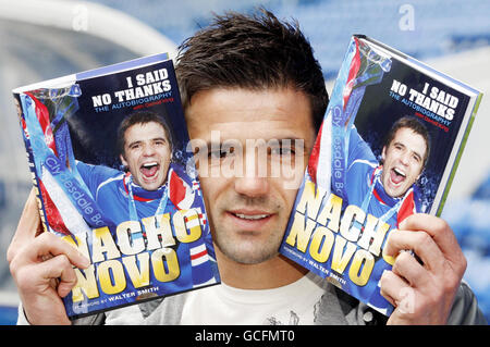 Fußball - Nacho Novo Photocall - Ibrox Stadium. Nacho Novo von den Rangers veröffentlicht sein Buch „I Said No Thanks“ im Ibrox Stadium, Glasgow. Stockfoto