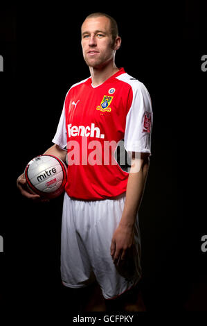 Fußball - Morecambe Play Off Feature - Christie Park. David Artell, Morecambe Stockfoto