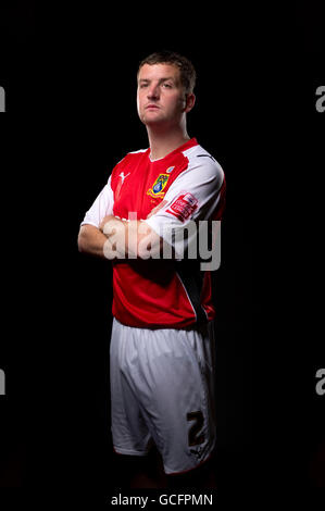 Fußball - Morecambe Play Off Feature - Christie Park. Darren Moss, Morecambe Stockfoto