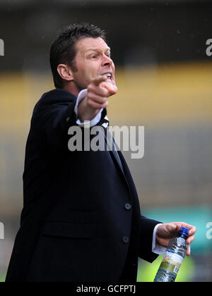 Fußball - Coca-Cola Football League Two - Notts County / Cheltenham Town - Meadow Lane. Steve Cotterill, der Manager von Notts County, steht an der Touchline Stockfoto