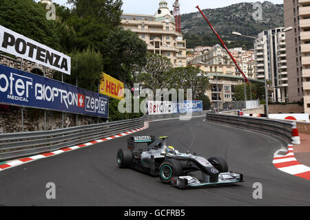 Formel-1-Autorennen - großer Preis von Monaco - Training und Qualifikation - Circuit de Monaco. Nico Rosberg (GER), Mercedes GP. Stockfoto