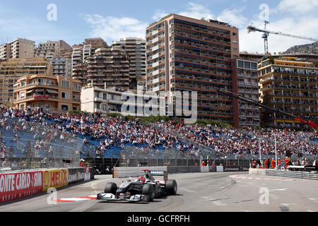 Formel-1-Autorennen - großer Preis von Monaco - Training und Qualifikation - Circuit de Monaco. Michael Schumacher (GER), Mercedes GP. Stockfoto