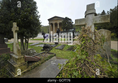 Viktorianische Arnos Vale Cemetery Wiedereröffnung Stockfoto