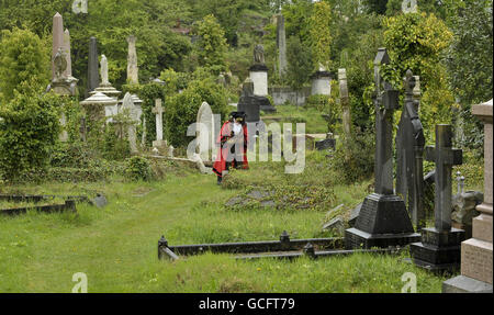 Viktorianische Arnos Vale Cemetery Wiedereröffnung Stockfoto