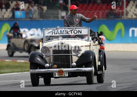 McLaren Lewis hamilton während der Fahrerparade vor dem Start des Großen Preises von Spanien Stockfoto