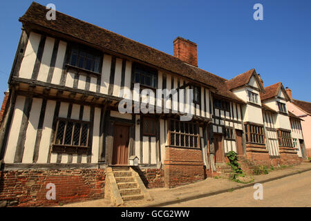 General Stock - Kersey Village - Suffolk. Gesamtansicht von Kersey Village in Suffolk Stockfoto