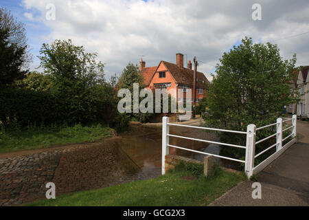 General Stock - Kersey Village - Suffolk. Gesamtansicht von Kersey Village in Suffolk Stockfoto