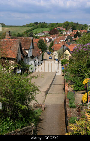 General Stock - Kersey Village - Suffolk. Gesamtansicht von Kersey Village in Suffolk Stockfoto