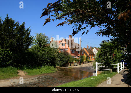 General Stock - Kersey Village - Suffolk. Gesamtansicht von Kersey Village in Suffolk Stockfoto