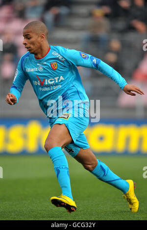 Fußball - Französische Premiere Division - Nizza / RC Lens - Municipal du Ray. Kevin Monnet-Paquet, RC-Linse Stockfoto