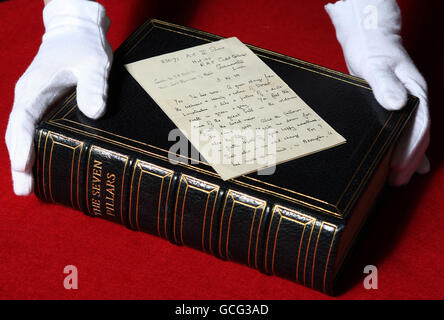 Lawrence von Arabien Brief versteigert Stockfoto