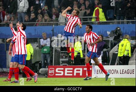 Fußball - UEFA Europa League - Finale - Atletico Madrid gegen Fulham - HSH Nordbank Arena Stockfoto