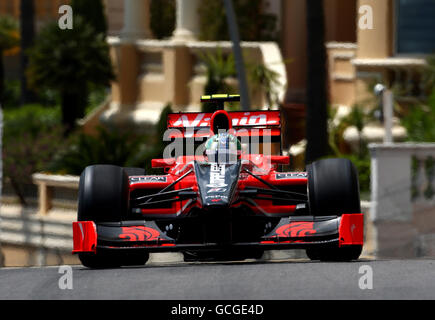 Lucas di Grassi von Virgin Racing beim zweiten Training auf dem Circuit de Monaco, Monte Carlo. Stockfoto