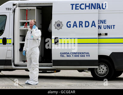 Raketenwerfer in Haltefrist gefunden Stockfoto