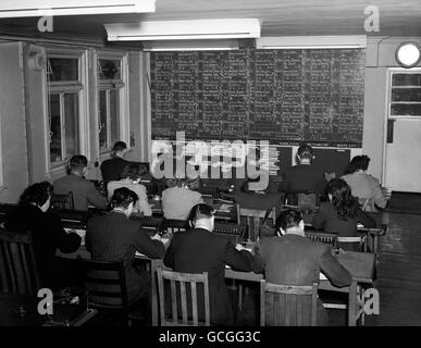 Das Geschäft von einem modernen großen Buch Maker 1949 Stockfoto