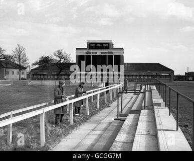 Newbury Racecourse bereit für-Neueröffnung 1949 Stockfoto