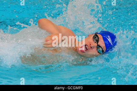 Paralympics - BT Paralympic World Cup 2010 - Tag Sieben - Manchester. Sacha Kindred aus Großbritannien während der MD 200m im der Männer während der BT Paralympic World Cup in Sport City, Manchester, in Aktion. Stockfoto