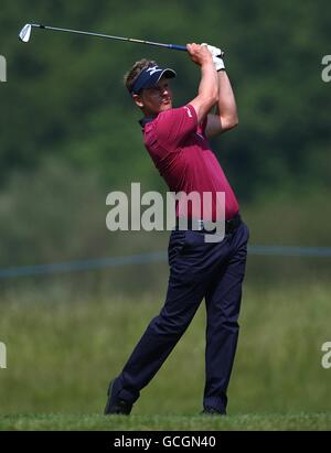 Englands Luke Donald in Aktion während der zweiten Runde der Celtic Manor Wales Open im Celtic Manor Resort Stockfoto