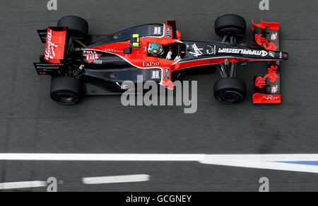 Formel-1-Autorennen - Großer Preis Von Spanien - Training - Catalunya Circuit. Virgin Racing Lucas Di Grassi beim zweiten Training auf dem Catalunya Circuit, Barcelona. Stockfoto