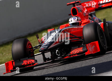 Formel-1-Motorsport - großer Preis von Spanien - Training und Qualifikation - Catalunya Circuit. Virgin Racing, Timo Glock Stockfoto