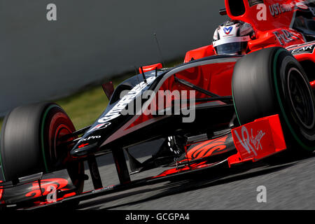 Formel-1-Motorsport - großer Preis von Spanien - Training und Qualifikation - Catalunya Circuit. Virgin Racing, Timo Glock Stockfoto