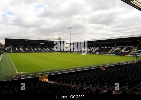 Fußball - Barclays Premier League - Fulham Foundation Event - Motspur Park. Gesamtansicht des Craven Cottage Stockfoto