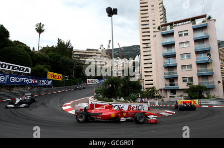 Ferrari-Fahrer Fernando Alonso beim Grand Prix von Monaco auf dem Circuit de Monaco, Monte Carlo. Stockfoto