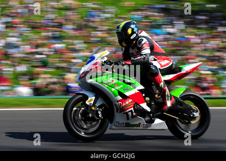 Yamaha NuttTravel.com/Dawn/T+G's Marty Nutt während der Fuchs-Silkolene British Supersport Championship Stockfoto