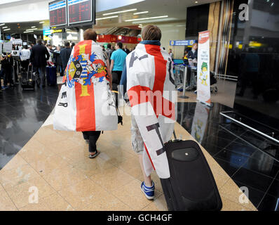 Fußballfans - 2010 FIFA World Cup South Africa - Vorbereitung Stockfoto