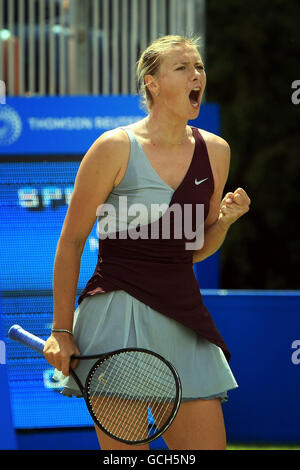 Tennis - 2010 AEGON Classic - Tag sechs - Edgbaston Priory Club. Die russische Maria Sharapova reagiert während des AEGON Classic im Edgbaston Priory Club, Birmingham. Stockfoto