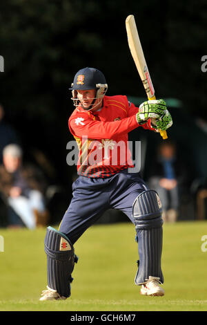 Cricket - Clydesdale Bank 40 - Gruppe B - Derbyshire / Essex - Highfield. Grant Flower, Essex. Stockfoto