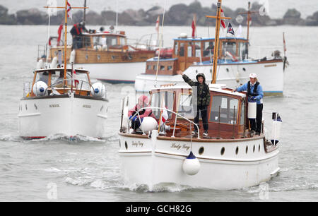 'Wenig Schiffe' Rückkehr nach Ramsgate Stockfoto