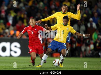 Fußball - 2010 FIFA World Cup South Africa - Gruppe G - Brasilien V Nordkorea - Ellis Park Stockfoto